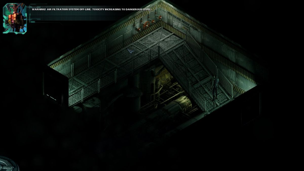 Stasis (Windows) screenshot: If at first you don't succeed at turning the valve, try, try, and try again until you do