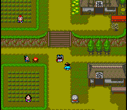 Shin Momotarō Densetsu (SNES) screenshot: Village