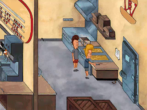 MTV's Beavis and Butt-Head in Virtual Stupidity (Windows) screenshot: Kitchen works