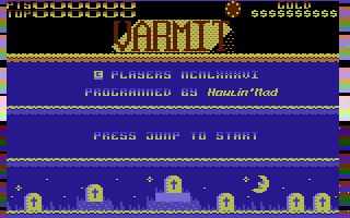 Varmit (Commodore 16, Plus/4) screenshot: Title Screen.