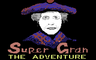 Super Gran: The Adventure (Commodore 64) screenshot: Title Screen.
