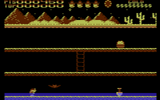 Varmit (Commodore 16, Plus/4) screenshot: Duck.