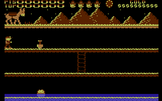 Varmit (Commodore 16, Plus/4) screenshot: Lets get some gold.