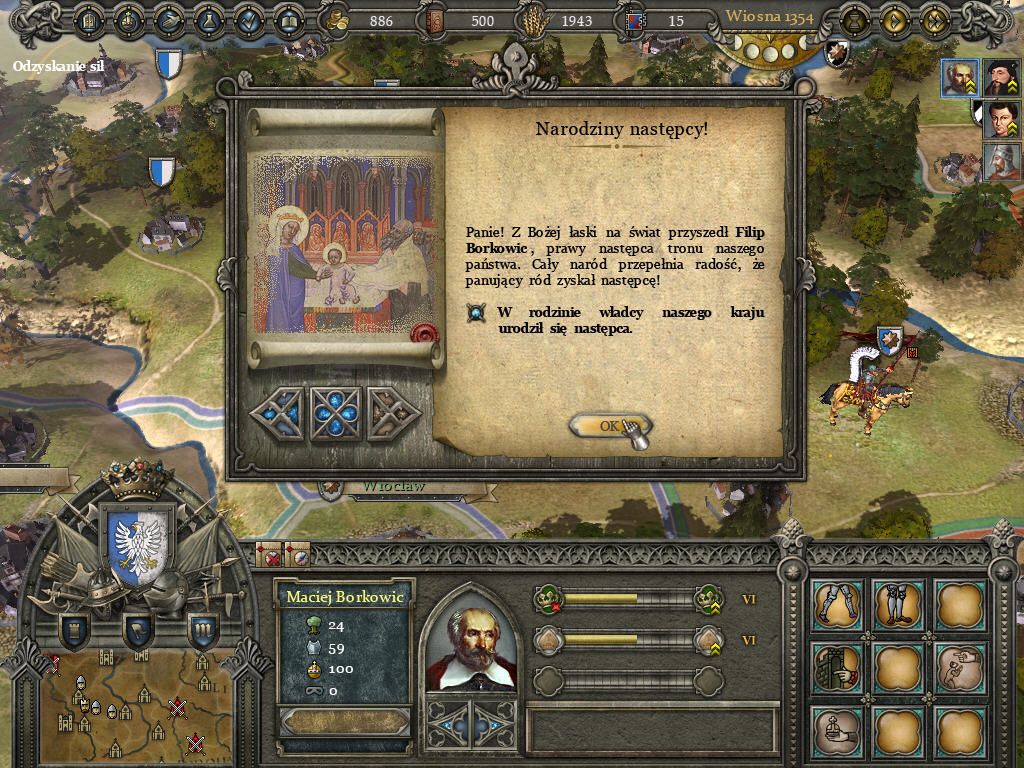 Reign: Conflict of Nations (Windows) screenshot: Baby's born!