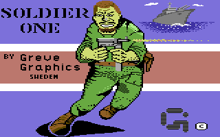 Soldier One (Commodore 64) screenshot: Loading Screen.