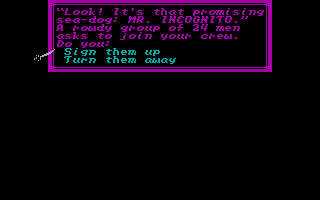Sid Meier's Pirates! (DOS) screenshot: New crew members