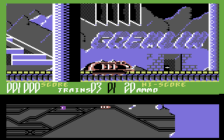 Suicide Express (Commodore 64) screenshot: Let's clear the planet.