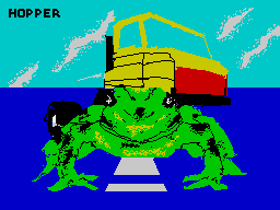 Hopper (ZX Spectrum) screenshot: Loading Screen.
