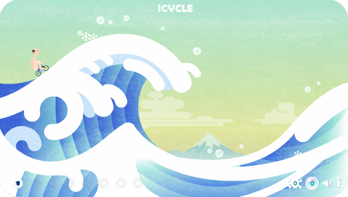 Icycle (Browser) screenshot: Frozen indeed.