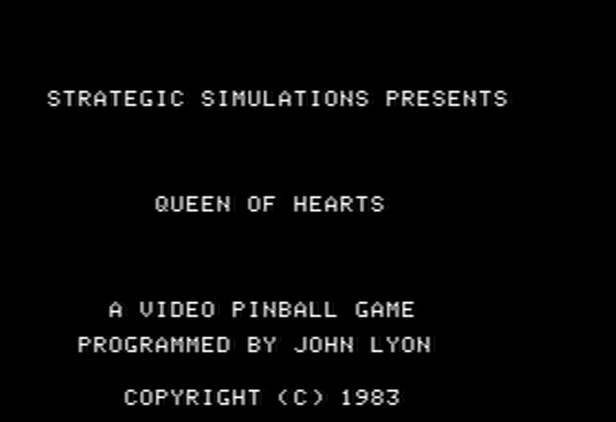 Queen of Hearts (Apple II) screenshot: Introduction
