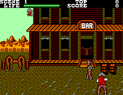 Wanted (SEGA Master System) screenshot: Scene 1