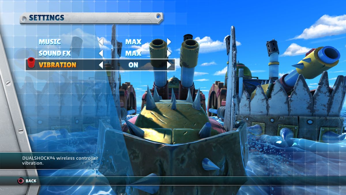 Battleship (PlayStation 4) screenshot: Game settings