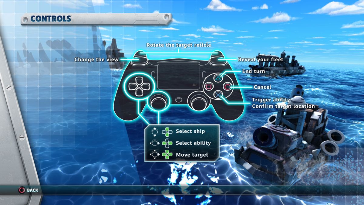 Battleship (PlayStation 4) screenshot: Gameplay controls