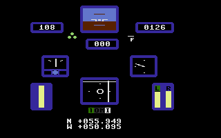 IFR (Commodore 16, Plus/4) screenshot: Flying the plane.