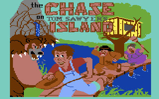 The Chase on Tom Sawyer's Island (Commodore 64) screenshot: Title screen