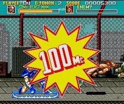 Sonic Blast Man (SNES) screenshot: Super Attack