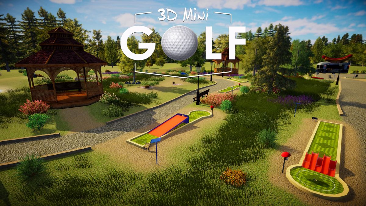 3D Mini Golf (PlayStation 4) screenshot: Title screen