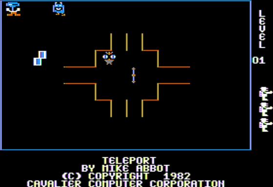 Teleport (Apple II) screenshot: Main Menu