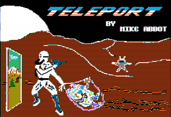 Teleport (Apple II) screenshot: Title Screen
