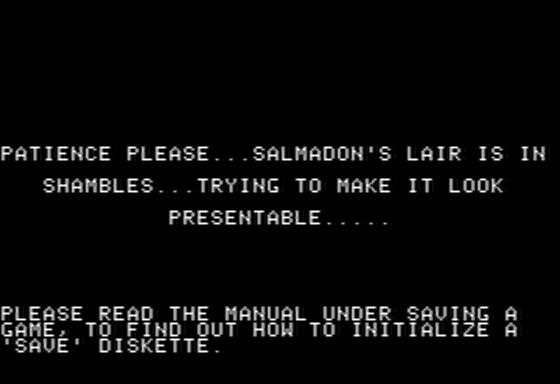 Dragon Fire (Apple II) screenshot: Introduction