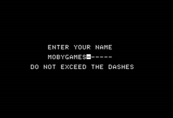 Dragon Fire (Apple II) screenshot: Enter Your Name