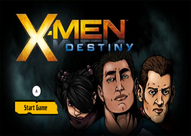 X-Men: Destiny (Wii) screenshot: Title Screen