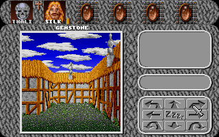 Amberstar (DOS) screenshot: Peaceful town of Gemstone