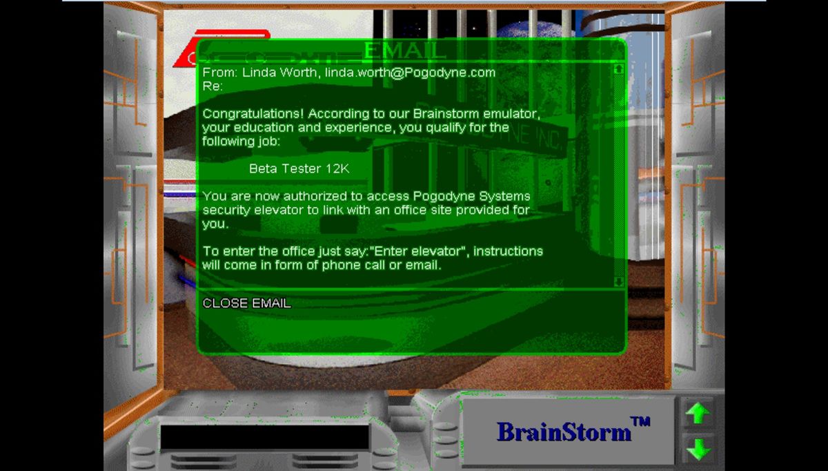 Virtual Corporation (Windows) screenshot: wooo! Got the job!