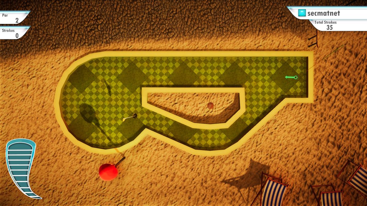 3D Mini Golf (PlayStation 4) screenshot: Scenario 2 hole 17