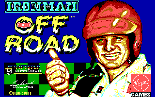 Ivan 'Ironman' Stewart's Super Off Road (DOS) screenshot: Title (EGA)