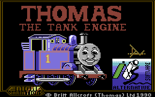 Thomas the Tank Engine's Fun With Words (Commodore 64) screenshot: Loading Screen.