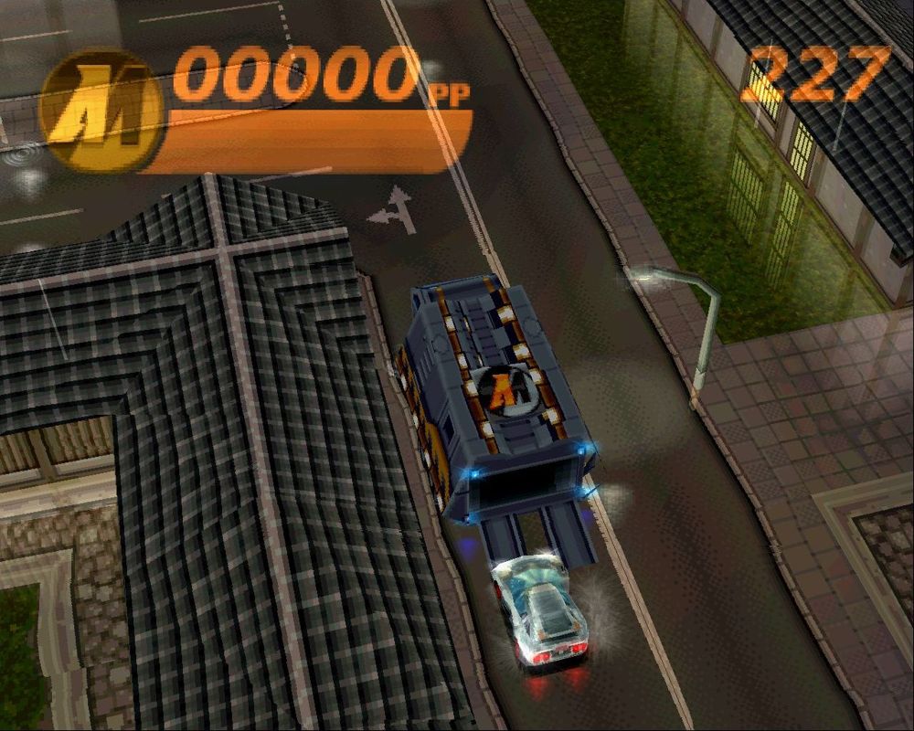 Action Man: Destruction X (Windows) screenshot: The first task on this level is to connect with the Action Man HQ which is a truck that has to be located and then driven into