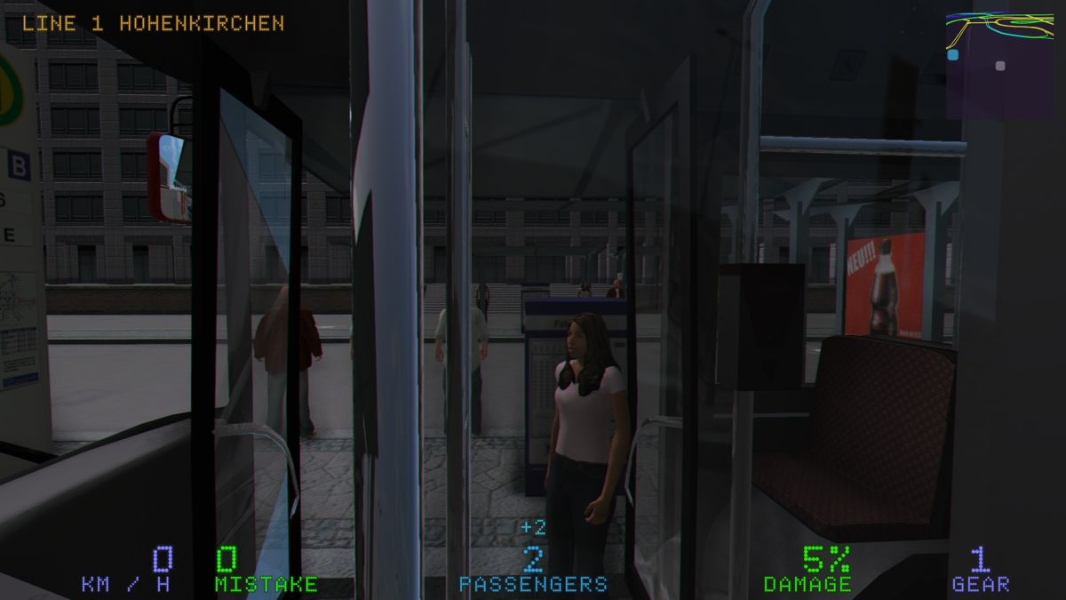 Driving Simulator 2012 (Windows) screenshot: Letting the passengers on