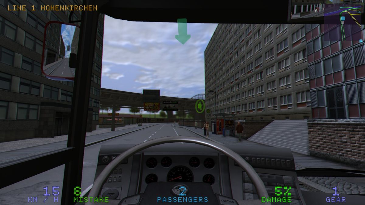 Driving Simulator 2012 (Windows) screenshot: Got to stop to let more passengers on