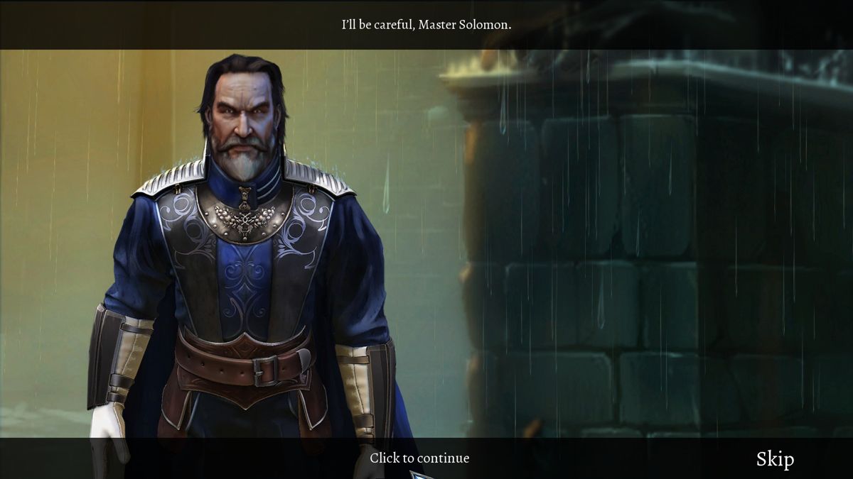 Grim Legends 3: The Dark City (Collector's Edition) (Windows) screenshot: Cutscene with master Solomon