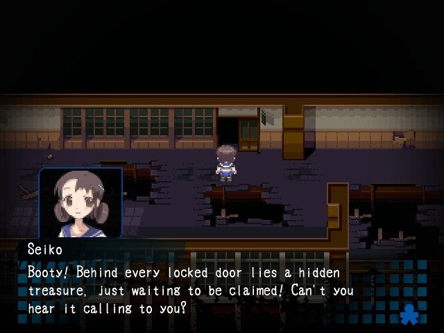 Corpse Party (Windows) screenshot: That or or horrible death