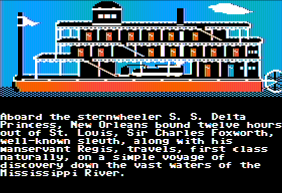 Murder on the Mississippi (Apple II) screenshot: The Story So Far
