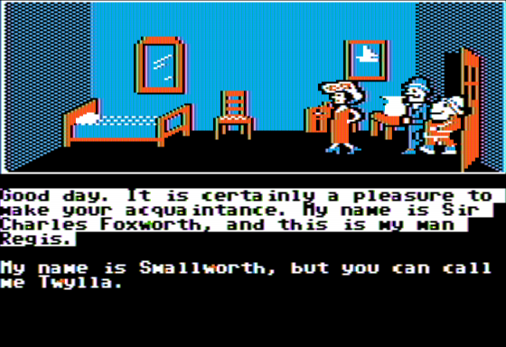 Murder on the Mississippi (Apple II) screenshot: Talking with a Woman