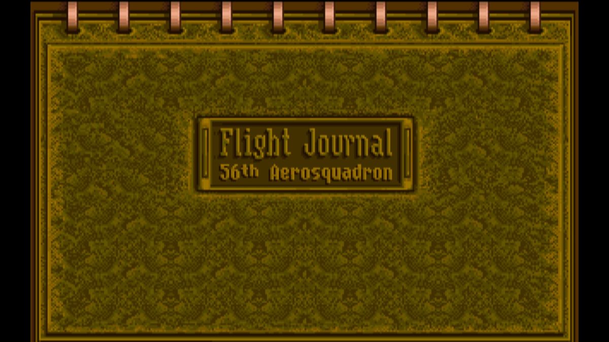 Wings (Windows) screenshot: 56th squadron's flight journal (GOG version)