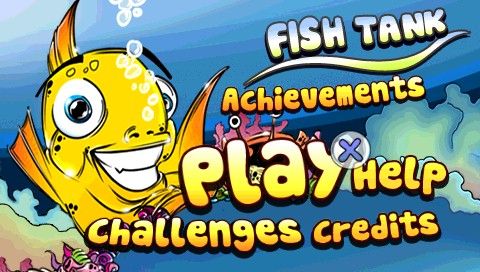 Fish Tank (PSP) screenshot: Main menu