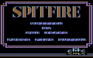 Spitfire (Commodore 64) screenshot: Title Screen.