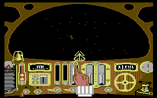 Terror of the Deep (Commodore 64) screenshot: There's a life-form.