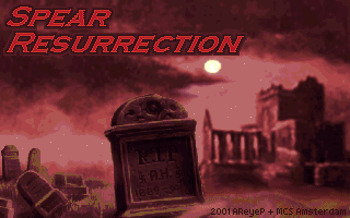 Spear Resurrection (DOS) screenshot: Check out the title screen!