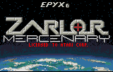 Zarlor Mercenary (Lynx) screenshot: Title screen