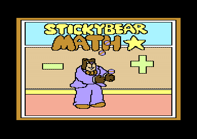 Stickybear: Math (Commodore 64) screenshot: Title Screen