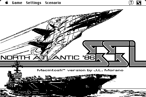 North Atlantic '86 (Macintosh) screenshot: Title Screen