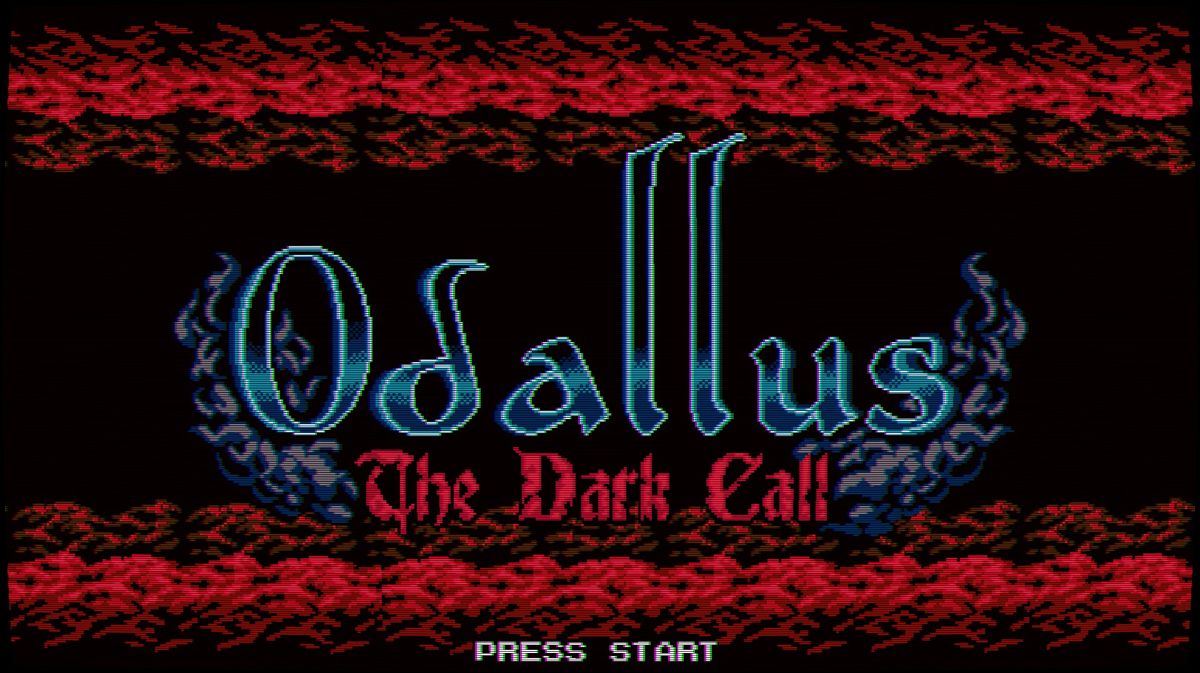 Odallus: The Dark Call (Windows) screenshot: Title screen