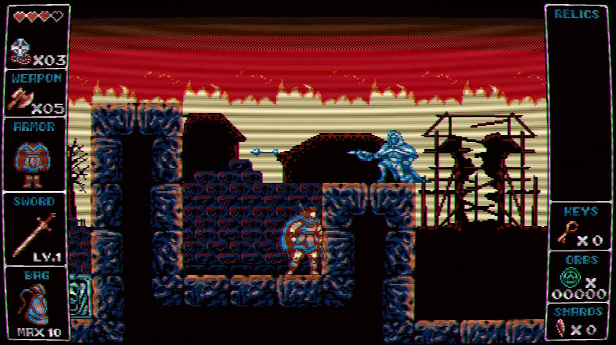 Odallus: The Dark Call (Windows) screenshot: Better watch out for those arrows