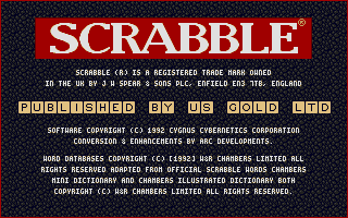 Scrabble (Atari ST) screenshot: Title picture