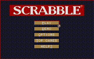 Scrabble (Atari ST) screenshot: Main menu